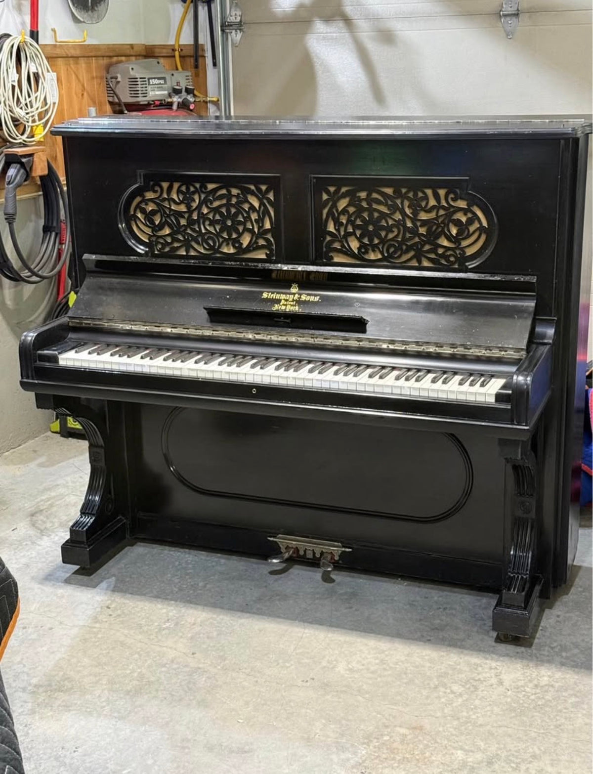 Steinway & Sons Upright Piano (c. 1887) – Delivery Included