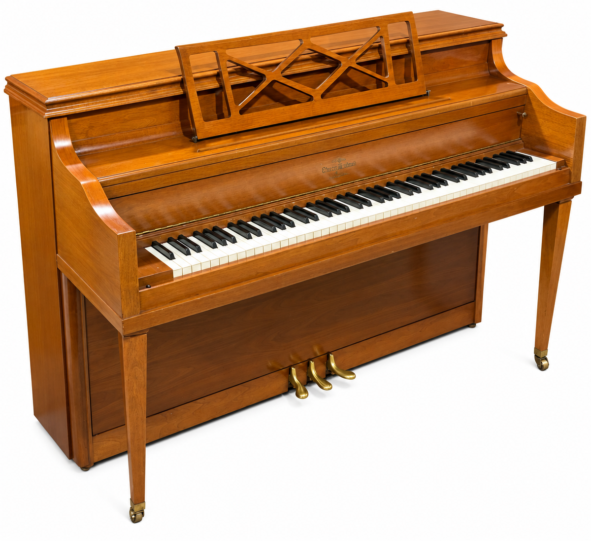 Mason & Risch Henry Herbert console piano in walnut finish