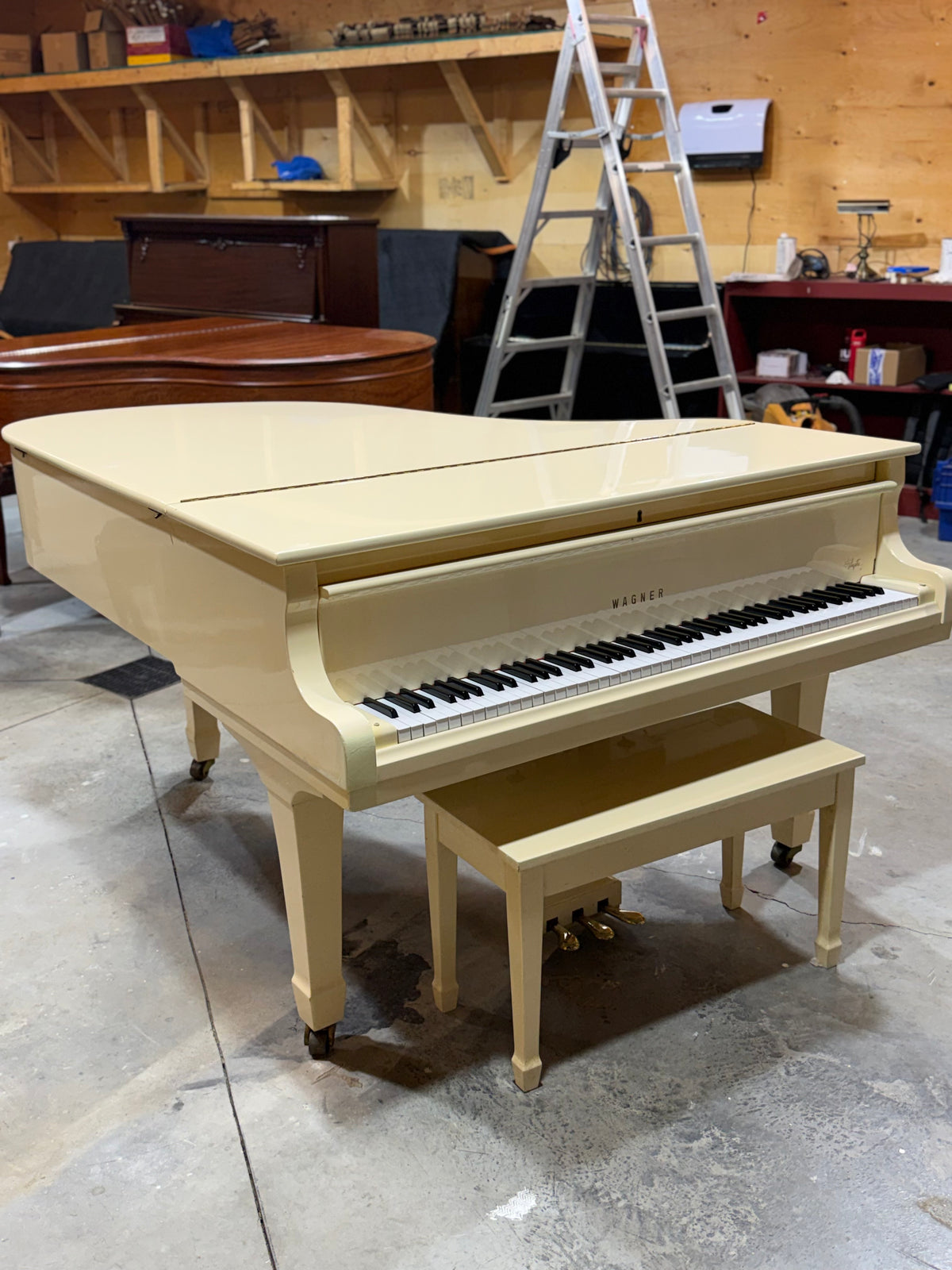 Young Chang G-185 Grand Piano – Ivory, Delivery Included