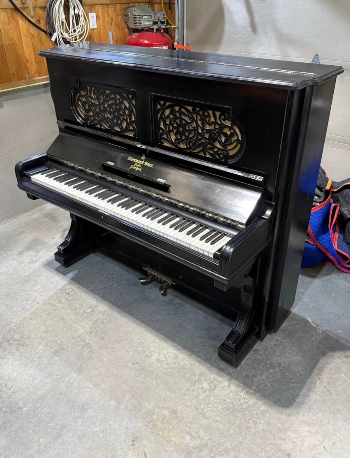 Steinway & Sons Upright Piano (c. 1887) – Delivery Included