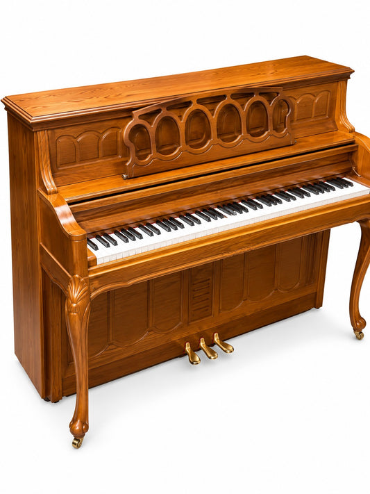 Young Chang YC-110 upright piano with curved legs