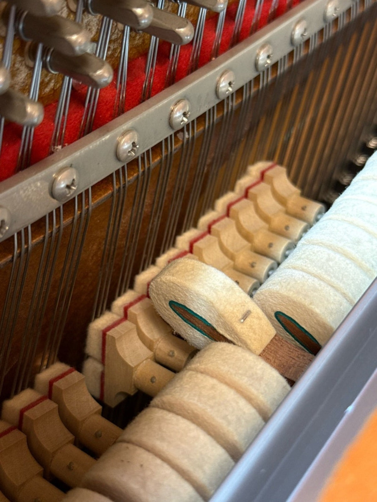 Young Chang piano hammers in like-new condition